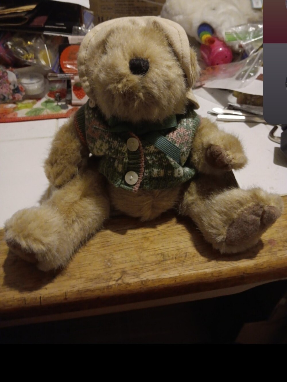 Honeysuckle hollow fuzzy bear plush